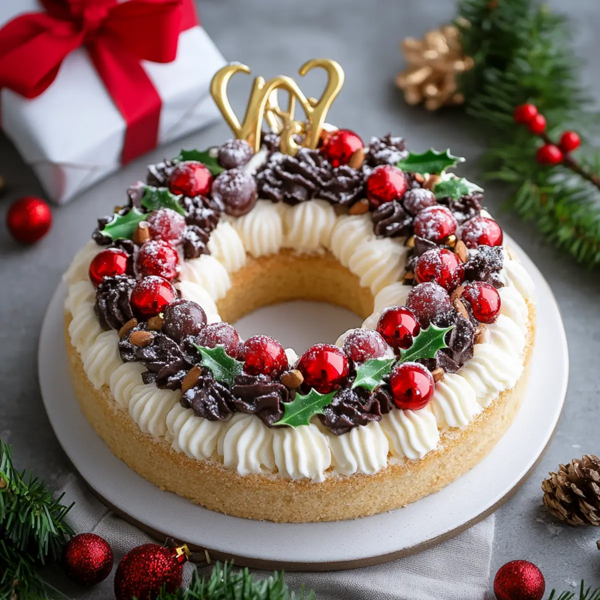 Irresistibly Easy No-Bake Christmas Wreath Dessert Recipe 1