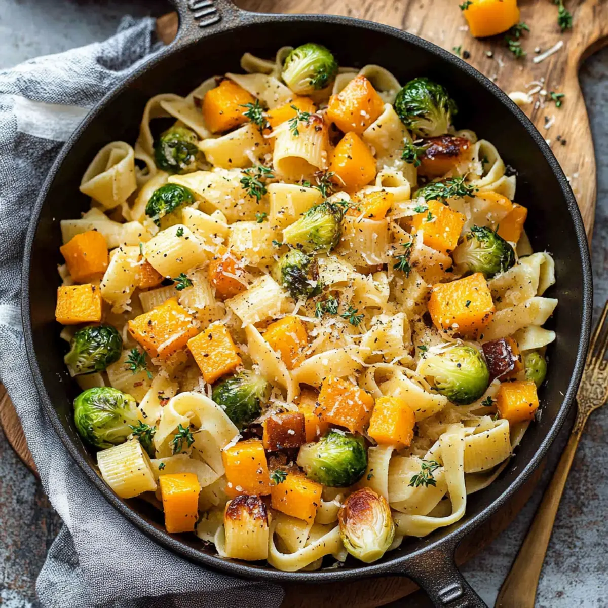 Cozy Comfort: Brussels Sprouts & Butternut Squash Pasta Delight 3 d9vihnnrfjlluprmypvq