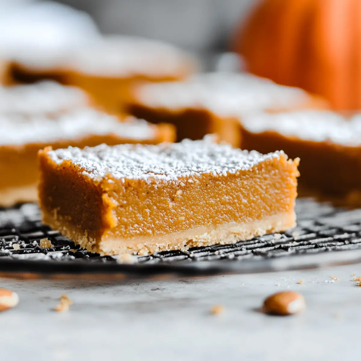 Delicious Paleo Pumpkin Pie Bars with Almond Flour Crust 2