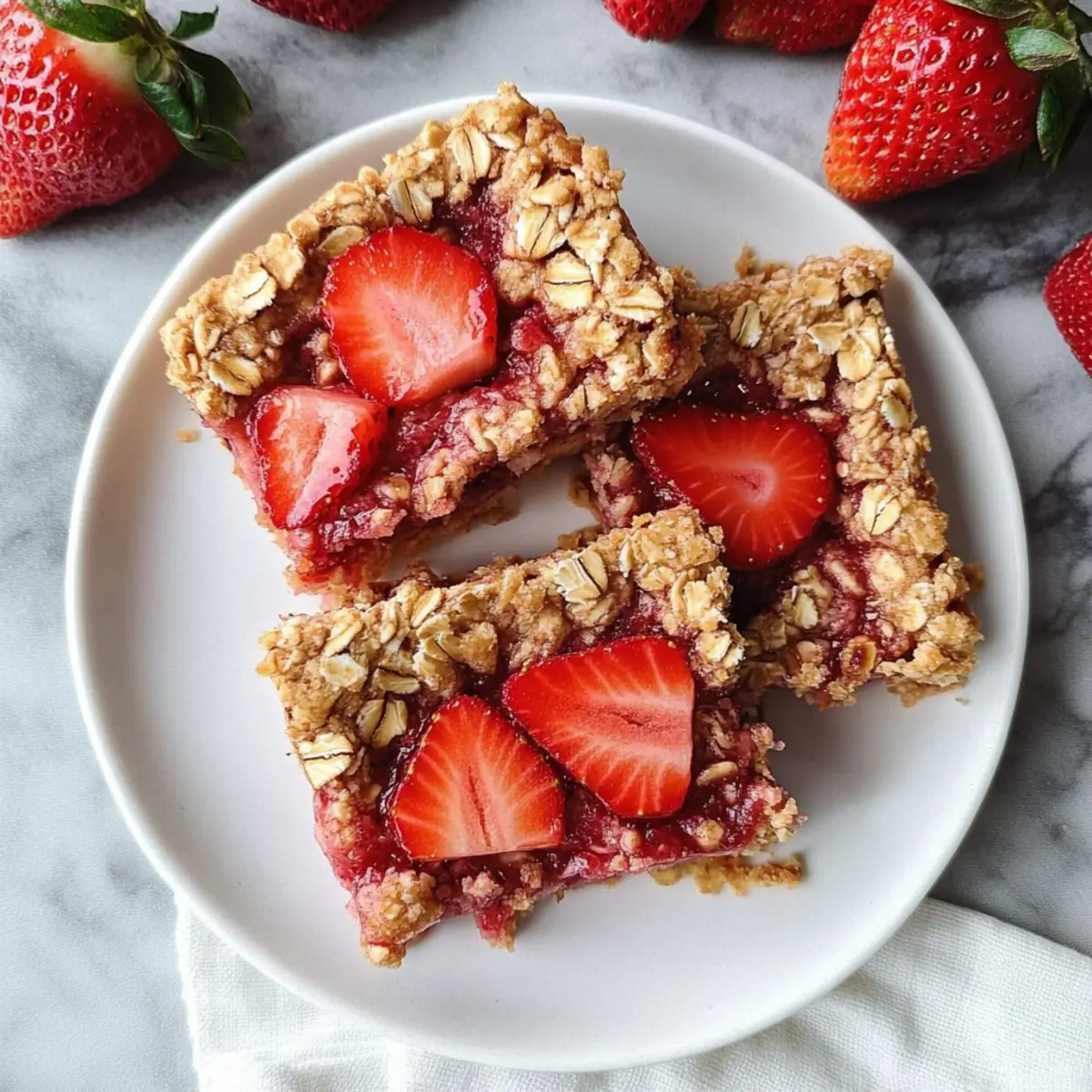 Deliciously Healthy Strawberry Oatmeal Bars (Vegan + Gluten Free) 5