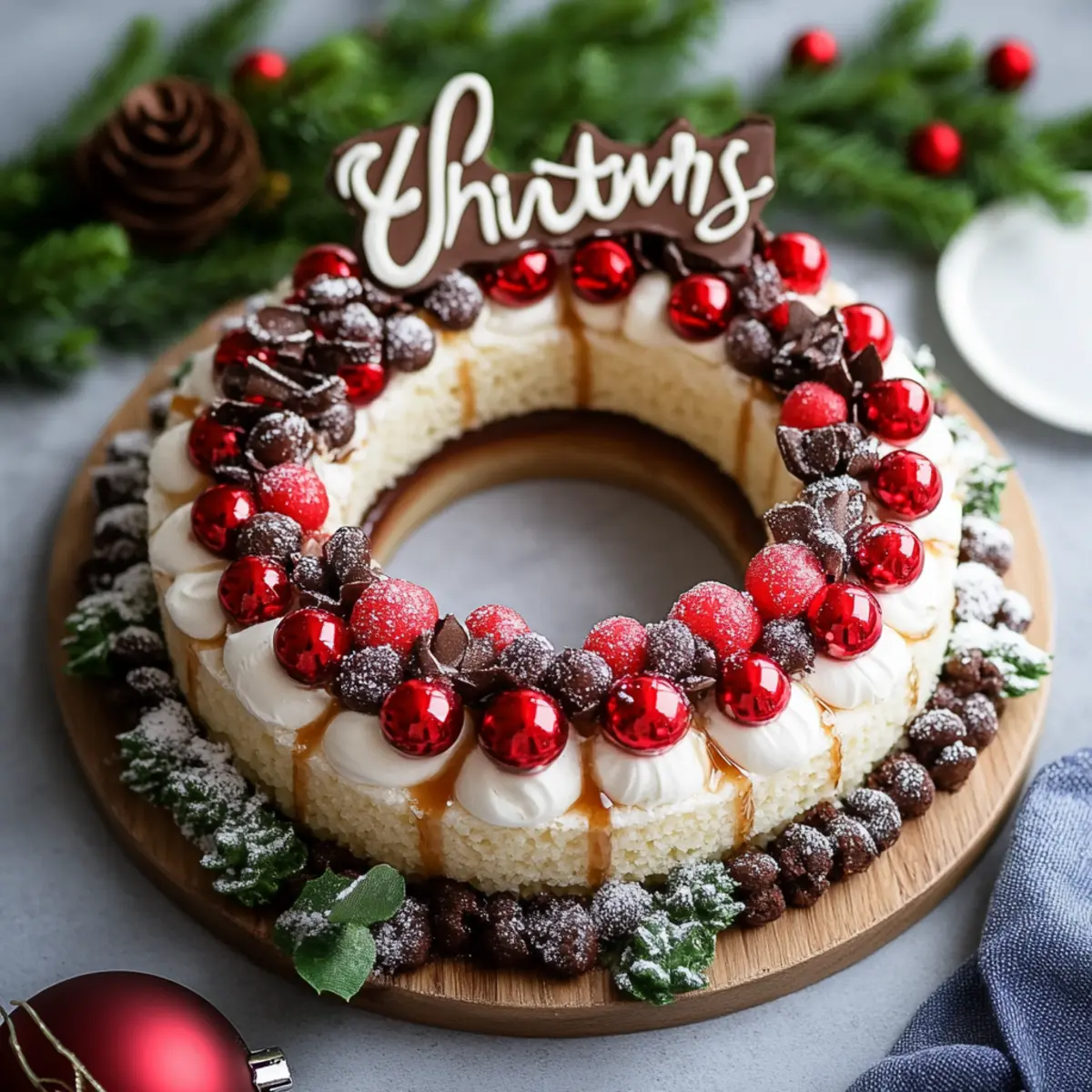 Irresistibly Easy No-Bake Christmas Wreath Dessert Recipe 2