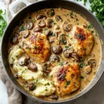 Creamy Mushroom Chicken: The Best One-Pan Fall Dinner Delight 22 Creamy Mushroom Chicken – Cozy One-Pan Fall Dinner with Mashed Potatoes